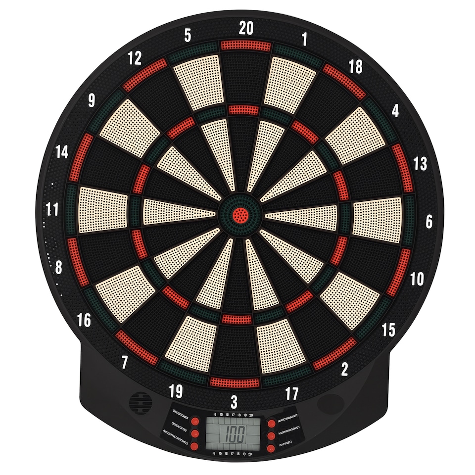 image 1 of HOMCOM LCD Electronic Dartboard Set Features 26 Games w/ 185 Variations and Include 6 Darts Multi-Game Option Ready-to-Play