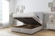 image 2 of Sloomy Kingsley Silver Plush Ottoman Bed With Mattress With 26" Strutted Headboard 4'6 Double