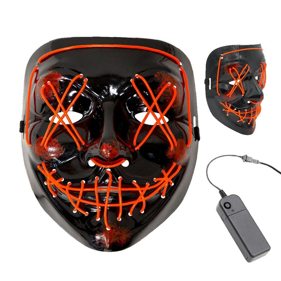 image 1 of Global Gizmos 45989 LED Halloween Stitch Mask