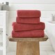 image 1 of Romeo 100% Cotton Absorbent Soft Bathroom Towels - Hand, Bath, Sheet Red | Raspberry | Bath sheet