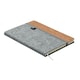 image 3 of MidOcean Corkbook RPET A5 Notebook - Grey - One Size