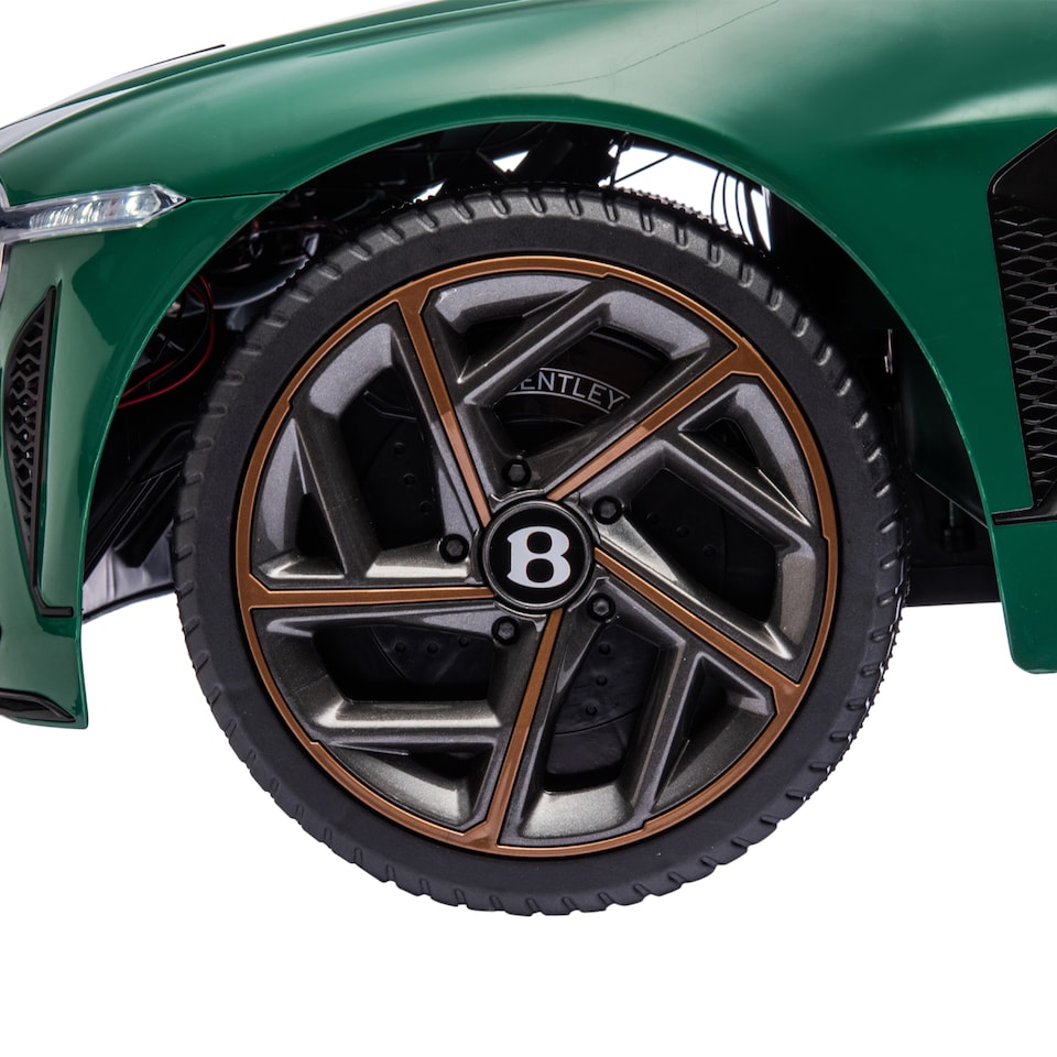 image 1 of HOMCOM Bentley Bacalar Licensed, 12V Kids' Electric Ride-On with Remote Control, Battery Powered Electric Car for Kids with Suspension Wheels, Horn, Lights, for Ages 3-5 Years - Green