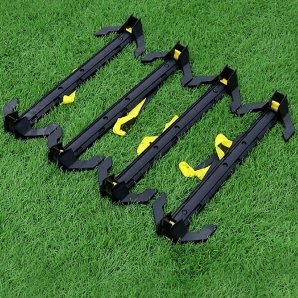 image 1 of Adjustable Football Hurdles Foldable Lightweight Training Hurdle 4pk