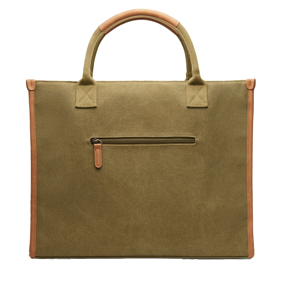 image 1 of Vinga Bosler Recycled Canvas Tote - Green - One Size Green