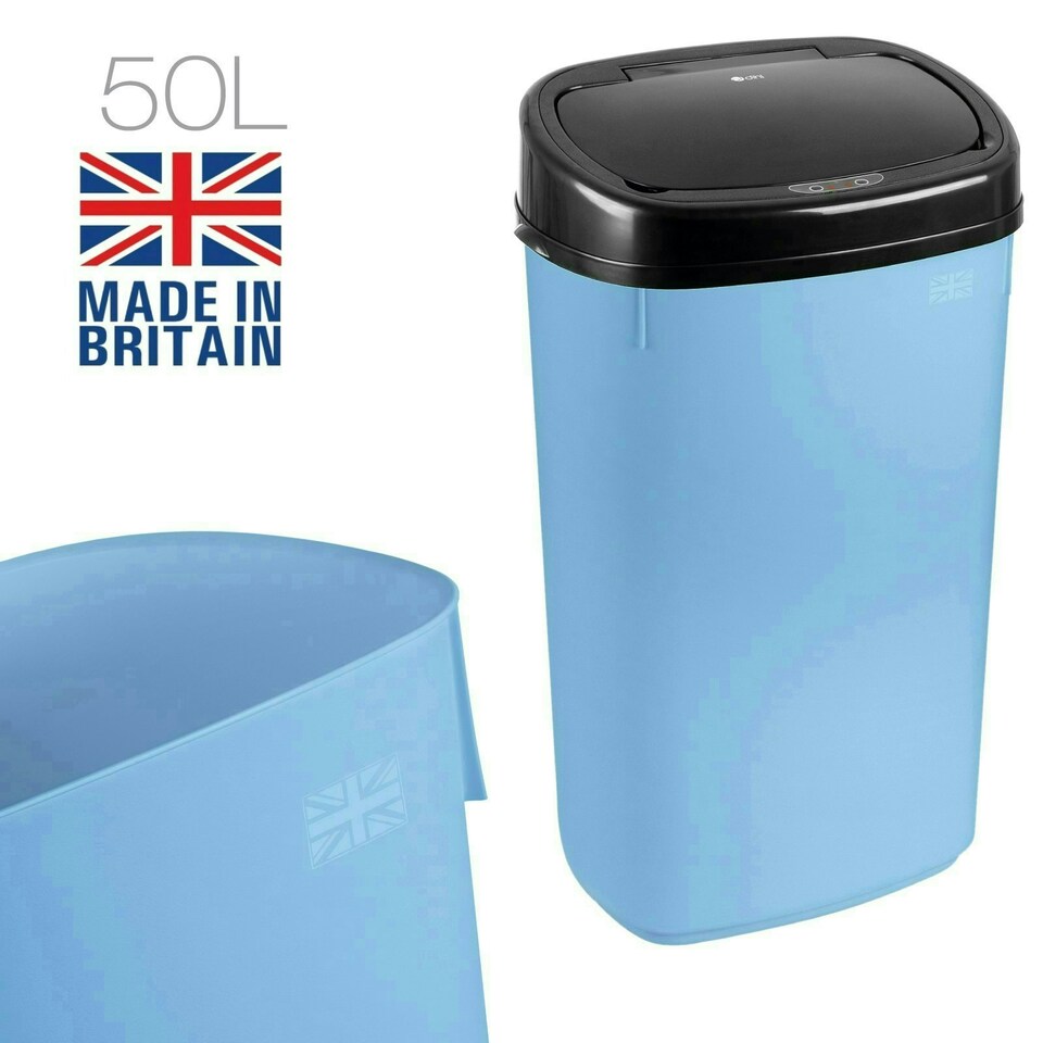image 1 of Dihl 50L Sensor Bin Blue / Black Blue | 50