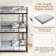 image 5 of COSTWAY Metal Triple Bunk Bed Double Over Double Bunk