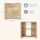 image 9 of VonHaus Chester Under Sink Bathroom Cabinet in Oak Effect