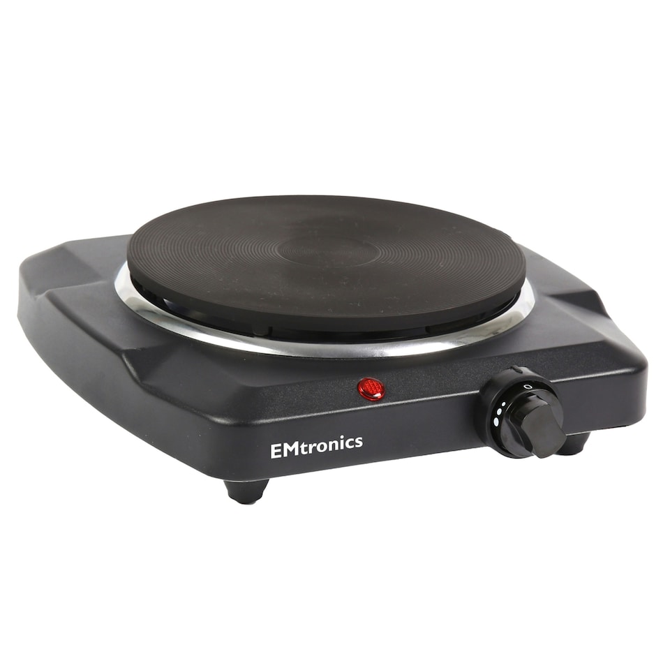 image 1 of EMtronics 1500W Hot Plate - Black