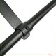 image 2 of Oypla 4ft Wall Mounted Garment Clothes Rail Super Heavy Duty All Metal Black