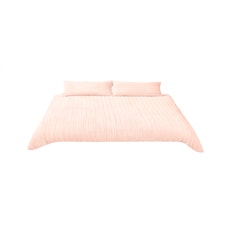 Living and Home 3Pcs Duvet Cover and Pillowcases Bedding Set, King- Pink | Pink | King