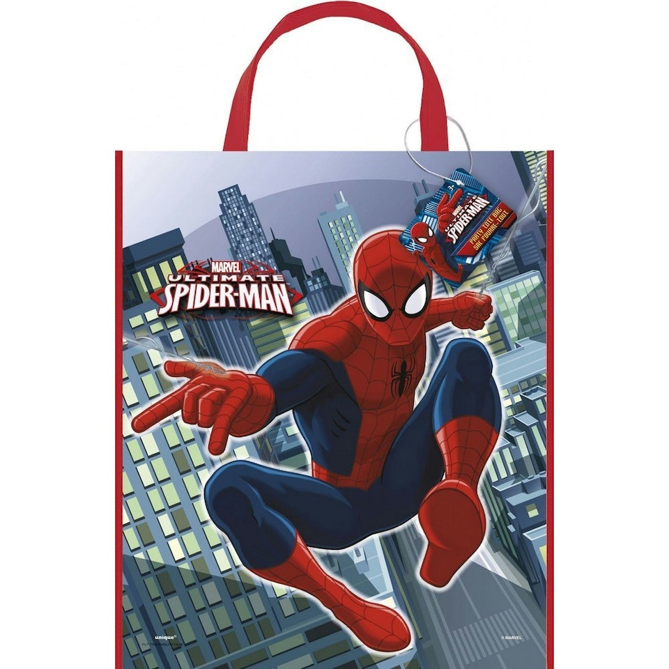 Spider-Man Action Pose Gift Bag - Red/Blue - One Size