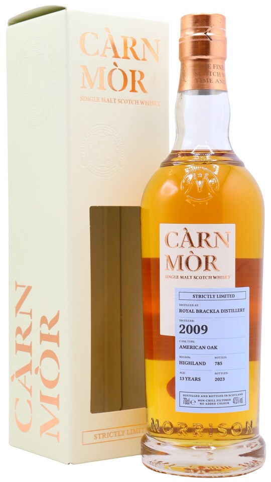 Royal Brackla - Carn Mor Strictly Limited - American Oak Cask Finish 2009 13 year old Whisky