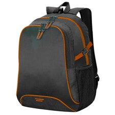 Shugon Osaka Basic Backpack / Rucksack Bag (30 Litre) - Black/Orange - One Size
