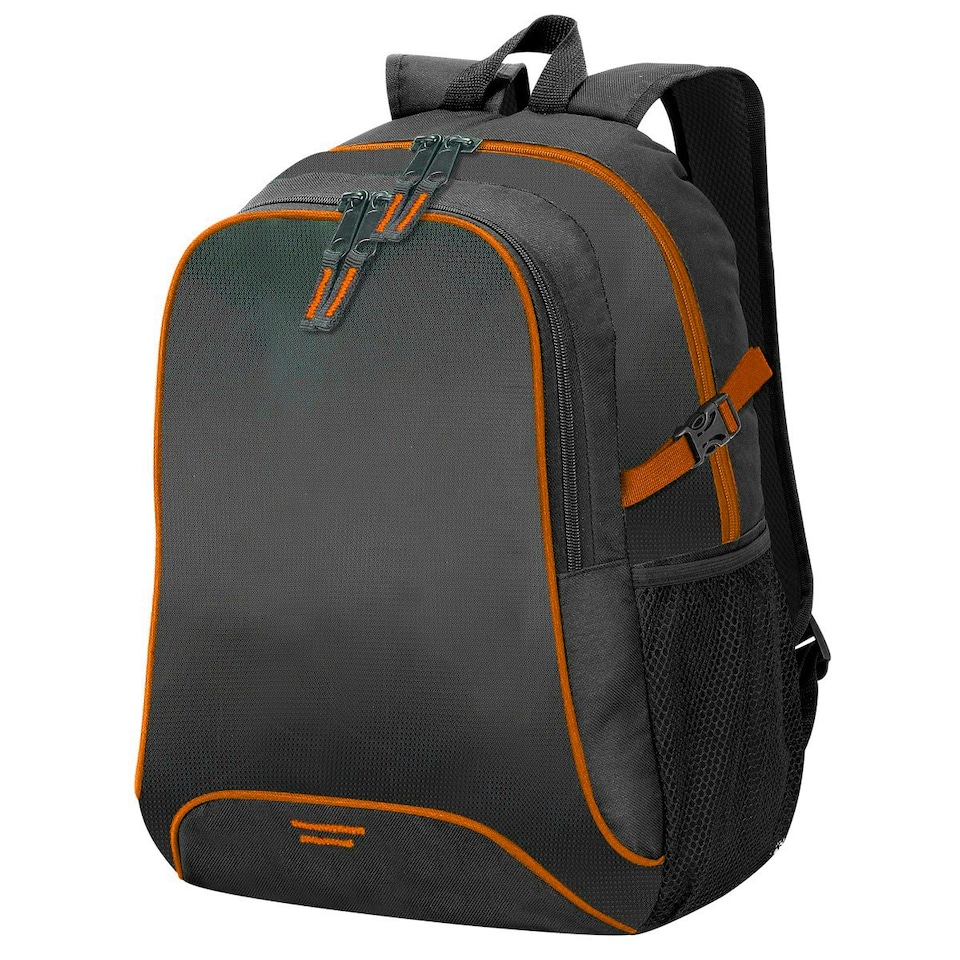 image 1 of Shugon Osaka Basic Backpack / Rucksack Bag (30 Litre) - Black/Orange - One Size