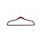 image 6 of Pack of 20 Purple Non-Slip Space Saving Velvet Clothes Garment Coat Suit Hangers