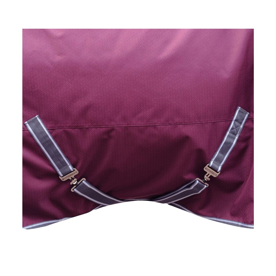 image 1 of Weatherbeeta Comfitec Plus Dynamic II Standard-Neck Lightweight Horse Turnout Rug - Maroon/Grey/White - 6´ 6"