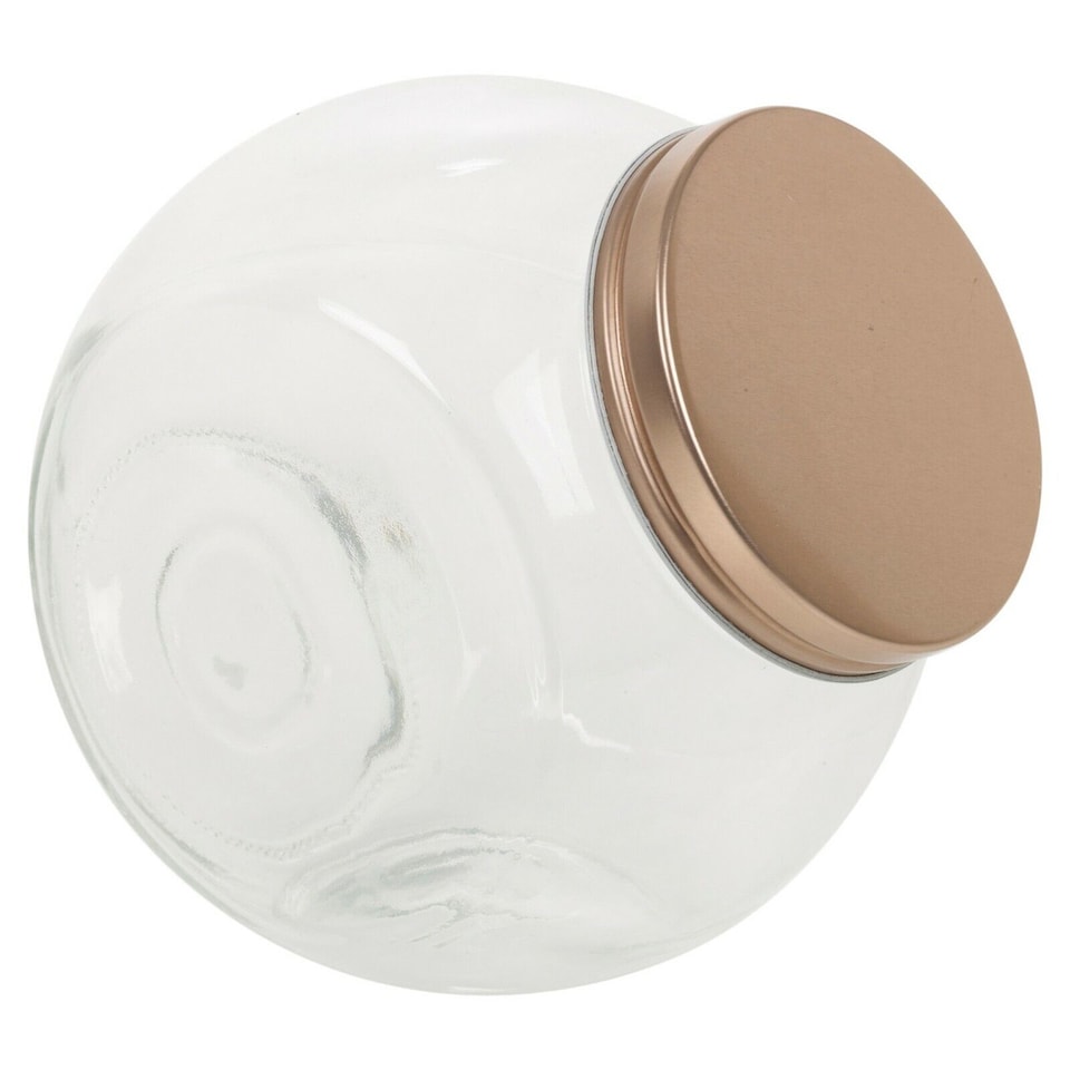 image 1 of 1.6L Hermetic Candy Jar With Copper Colour Lid
