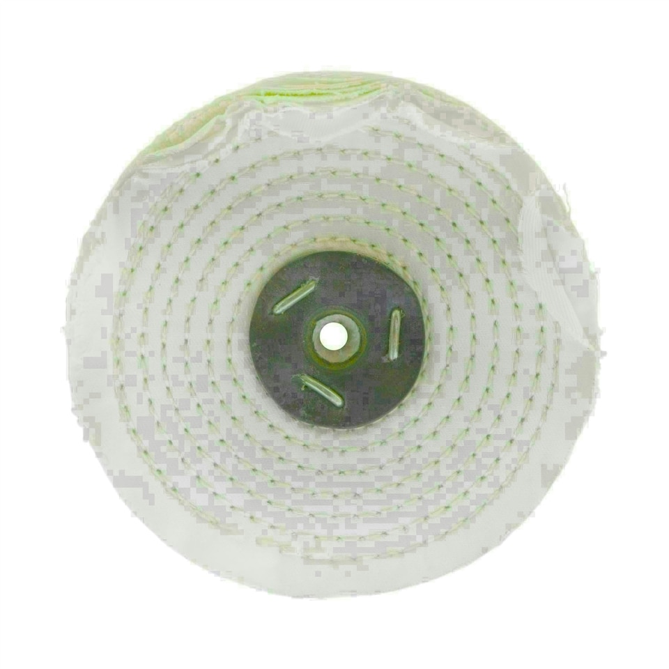 image 1 of Coarse Medium Final G Polishing Buffing Mops Sisal Floppy 6" x 2" 4 Section 3pc