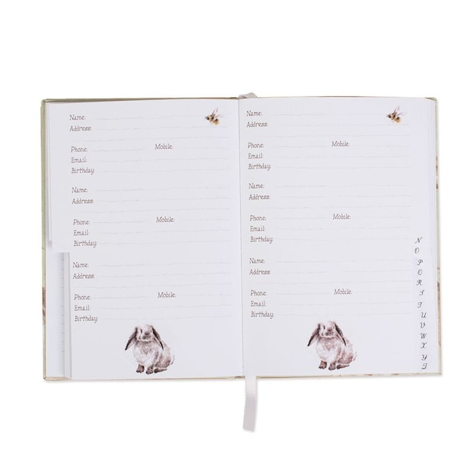 image 1 of Wrendale Designs A5 Address & Birthday Book - 3 Sections, Handbag-Friendly