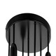 image 5 of COSYLYTE Broome Bathroom 7 Light Modern Opal Glass Ceiling Light - Matt Black Black