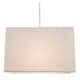 image 7 of Contemporary and Stylish Dove Grey Linen Fabric Rectangular Lamp Shade | Grey | Grey | 1