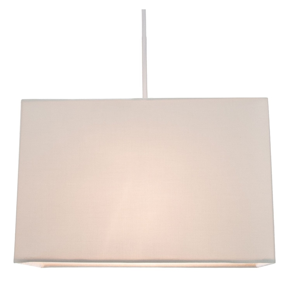 image 1 of Contemporary and Stylish Dove Grey Linen Fabric Rectangular Lamp Shade | Grey | Grey | 1