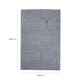 image 4 of Outdoor Plastic Rug Wool-Look Anti-Slip Durable Garden Patio Conservatory Carpet Mat - Grey Arch | Grey | Grey