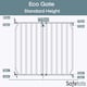 image 3 of Safetots Eco Screw Fit Baby Gate, Grey, 70cm - 80cm,  Stair Gate for Toddler and Baby, Screw Fit Safety Barrier