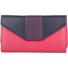 Soft Leather RFID Protected Multi Colour Money / Credit Card Purse Pink
