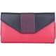 image 1 of Soft Leather RFID Protected Multi Colour Money / Credit Card Purse Pink