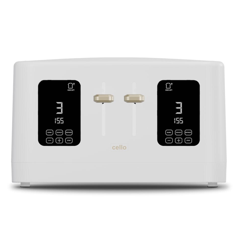 image 1 of Cello Breakfast Bundle - Digital Kettle and 4 Slice Toaster