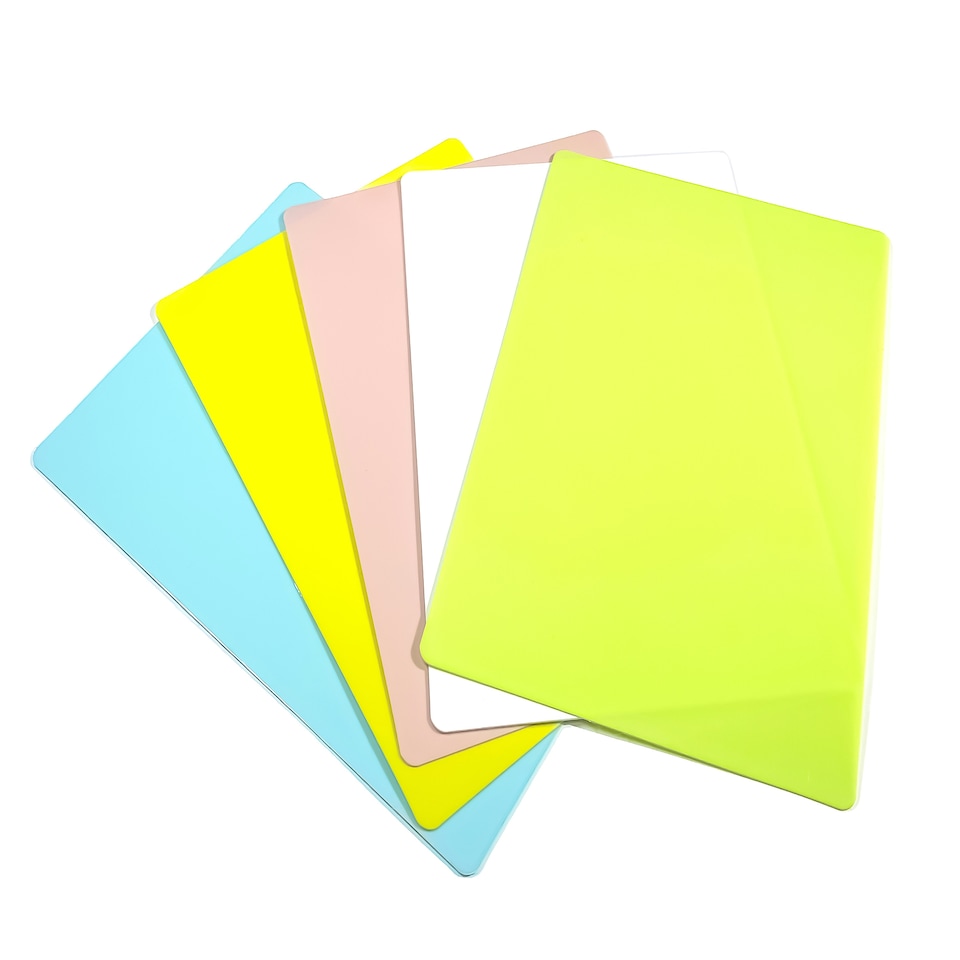 image 1 of Pack of 12 A4 Assorted Coloured Whiteboards