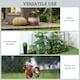 image 5 of Outsunny 4PCs Decorative Garden Fencing 43in x 11.5ft Metal Border Edging