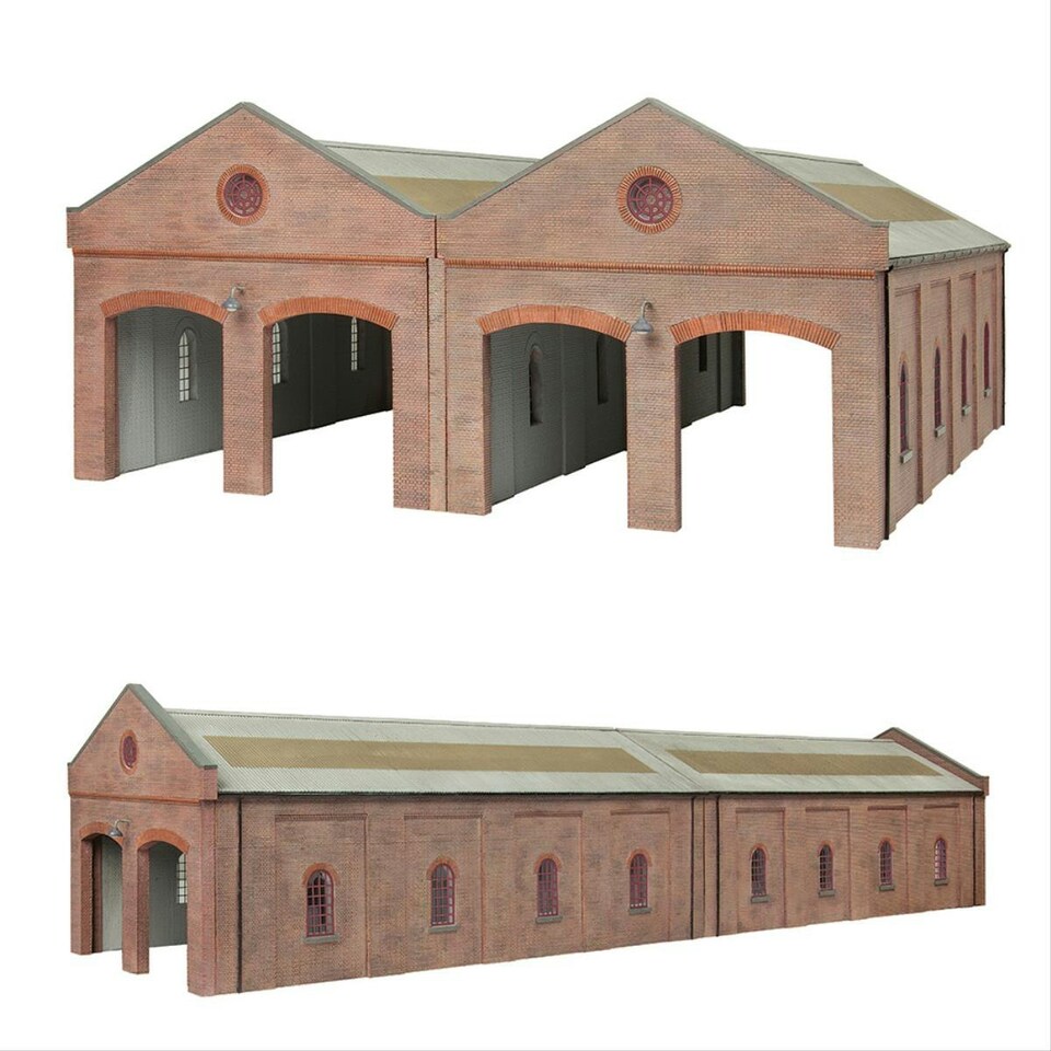image 1 of Bachmann Scenecraft Electric Train Depot White (Pre-Built)