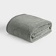 image 5 of OHS Teddy Fleece Soft Warm Plush Cosy Plain Dyed Throw Over Bed Blanket, 200x240cm Brown