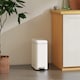 image 2 of HOMCOM 5L Rectangular Compact Bin Steel Body Removable Bucket Quiet-Close Lid w Pedal Lid Rubbish Trash Can Home Office Bedroom Bathroom Living Room Garbage Tidy Clean White | White | 1