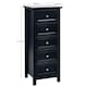 image 9 of Premium Solace 5 Drawer Tall Chest - Anthracite