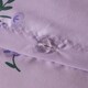 image 6 of OHS Frill Edge Lavender Floral Reversible Print Duvet Cover Bedding Set, Single - Lilac Purple | Lilac | Single