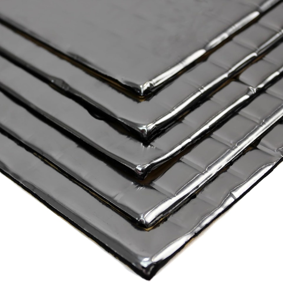 image 1 of Sound Deadening Proofing Mat 10pcs Butyl Car/Van Vibration Damping