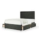image 1 of Neptune Spring Charcoal Linen 4 Drawer Divan Set And Lona Headboard Double
