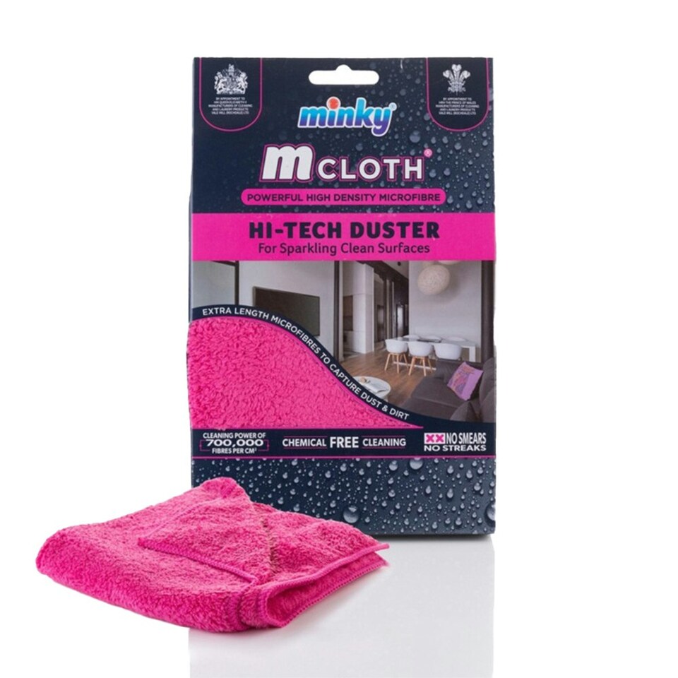 image 1 of Minky M Cloth Hi-Tech Duster - Pink - One Size