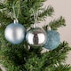 image 2 of 50mm/18Pcs Christmas Baubles Shatterproof Light Blue,Tree Decorations