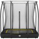 image 1 of 10ft x 7ft Salta Black Rectangular Comfort Edition Inground Trampoline with Enclosure