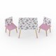 image 1 of Peppa Pig Kids Table & 2 Chairs Set - Space Saving Play Furniture - Assembly Required