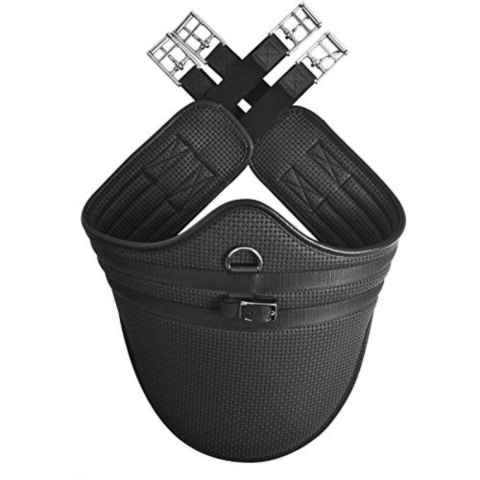 HyCOMFORT Waffle Stud Girth - Black - 50in