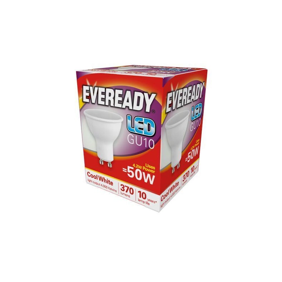 Eveready GU10 LED Bulb | White | Cool White | 1