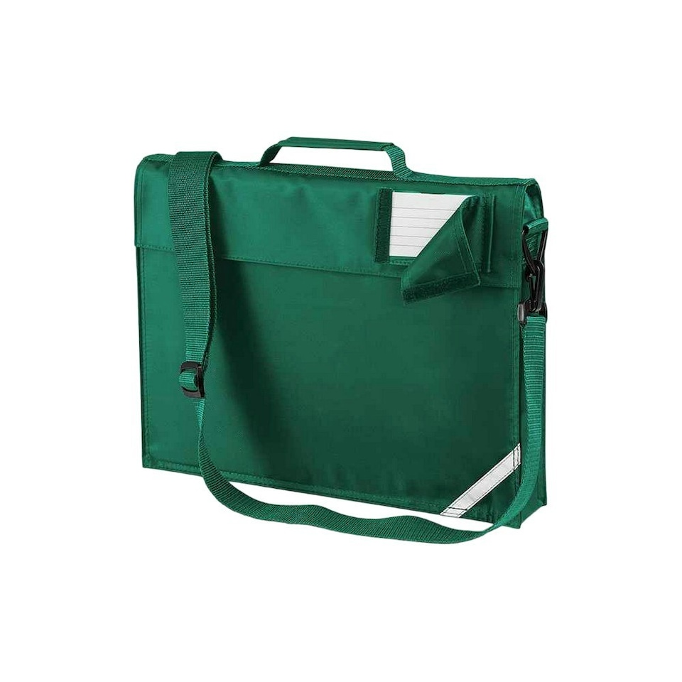 image 1 of Quadra Childrens/Kids Reflective Adjustable Strap Book Bag - Bottle Green - One Size