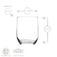 image 3 of LAV Sude Whisky Glasses - 315ml - Clear - Pack of 6 Clear