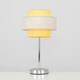 image 3 of ValueLights Modern Pair Of Chrome Touch Table Lamps With Mustard And Grey Shades