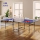 image 5 of SPORTNOW 9FT Holding Tennis Table with Four Wheels, for Indoors, Blue